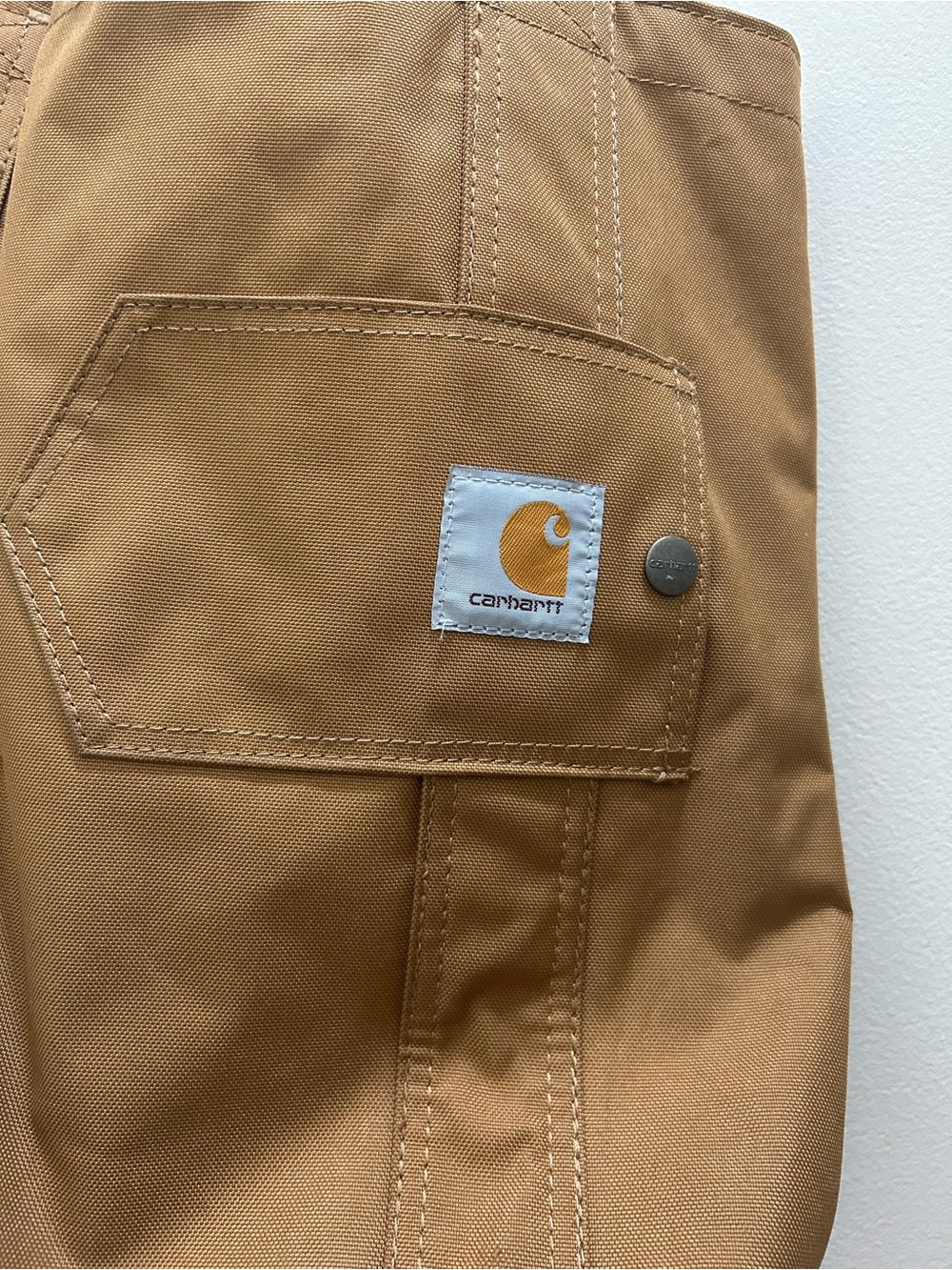 Carhartt Brown/Tan Canvas Tote Bag 14x15”. Excellent condition. - Picture 7 of 11